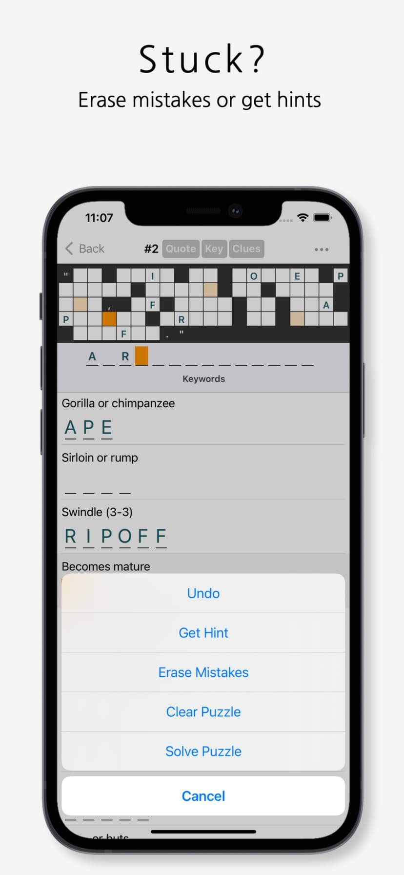 Acrostic Crossword Puzzles screenshot 5 - screenshot