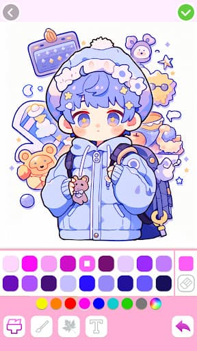 Cute Drawing : Anime Color Fan screenshot 3 - screenshot