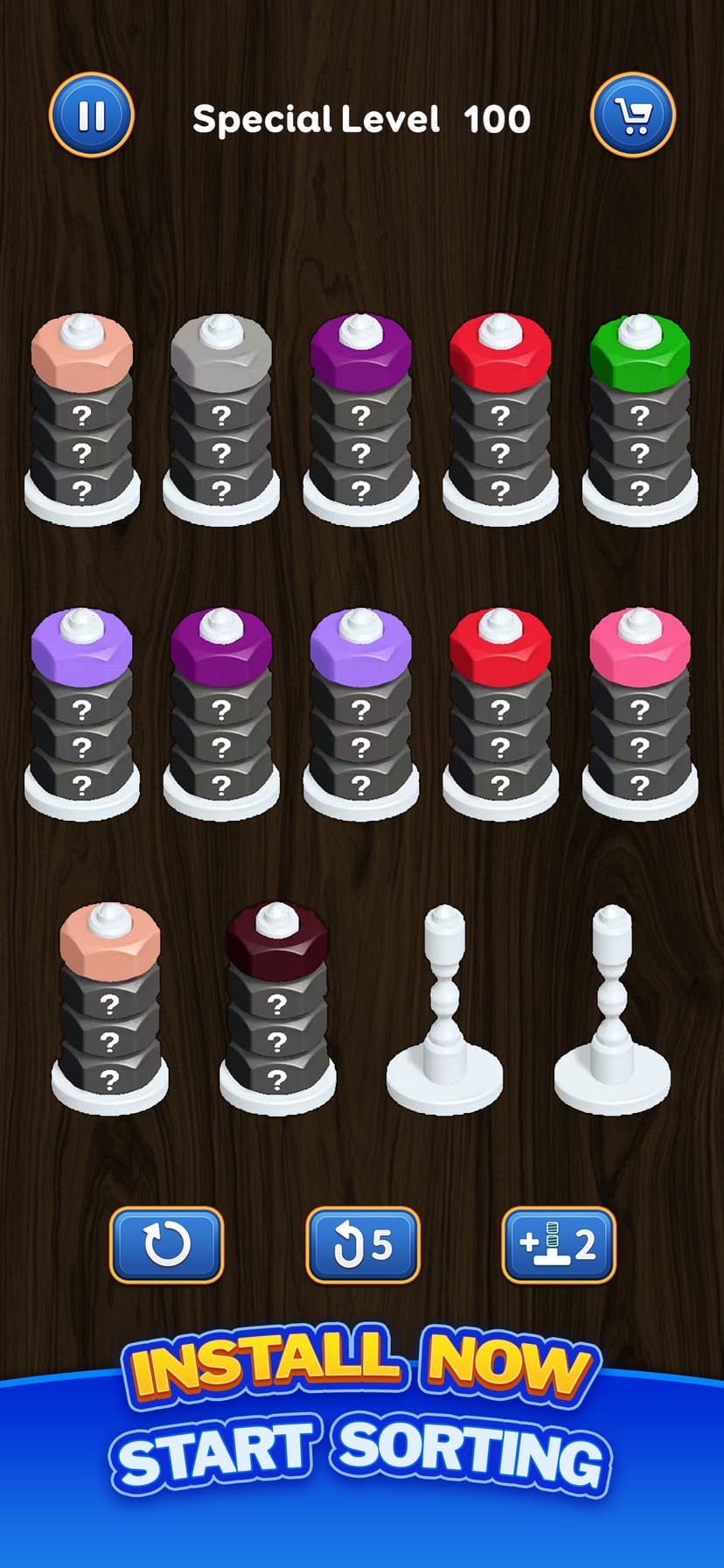 Nut Sort: Color Puzzle Games screenshot 8 - screenshot