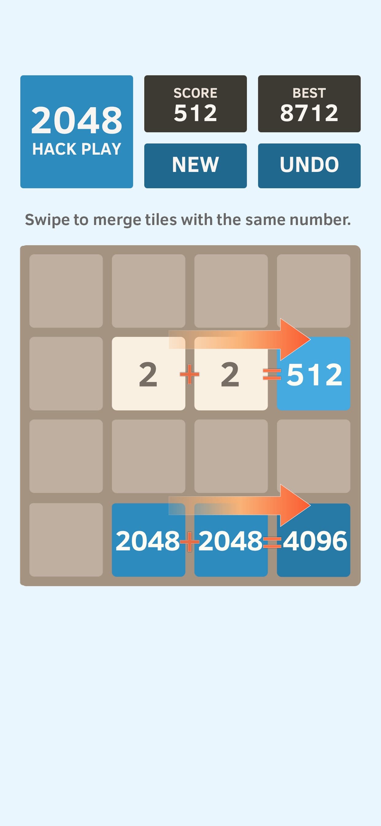 2048 Hack Play screenshot 2 - screenshot