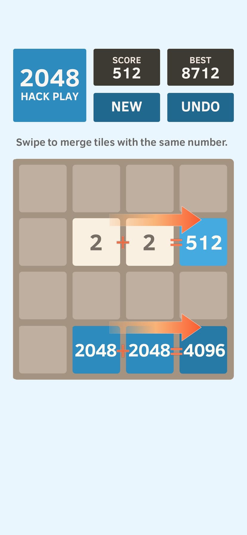 2048 Hack Play screenshot 2 - screenshot