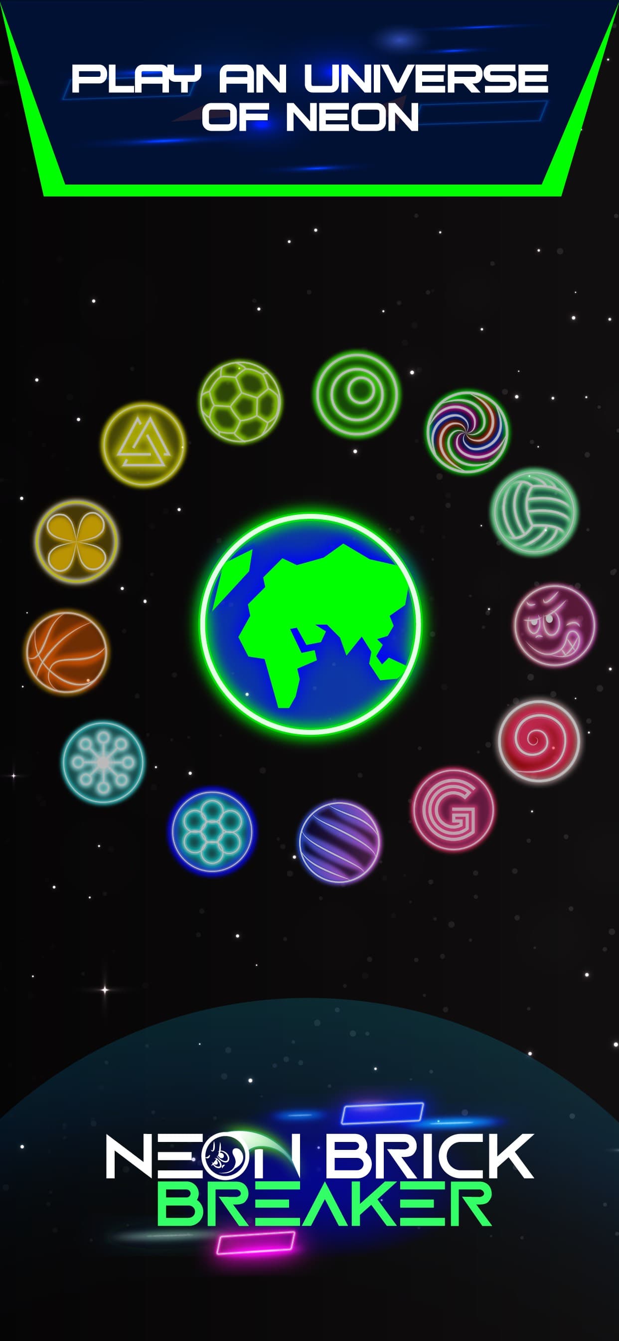 Neon brick breaker screenshot 4 - screenshot