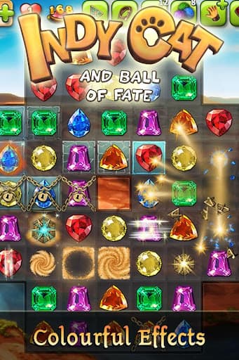 Indy Cat: Match 3 Adventure screenshot 2 - screenshot