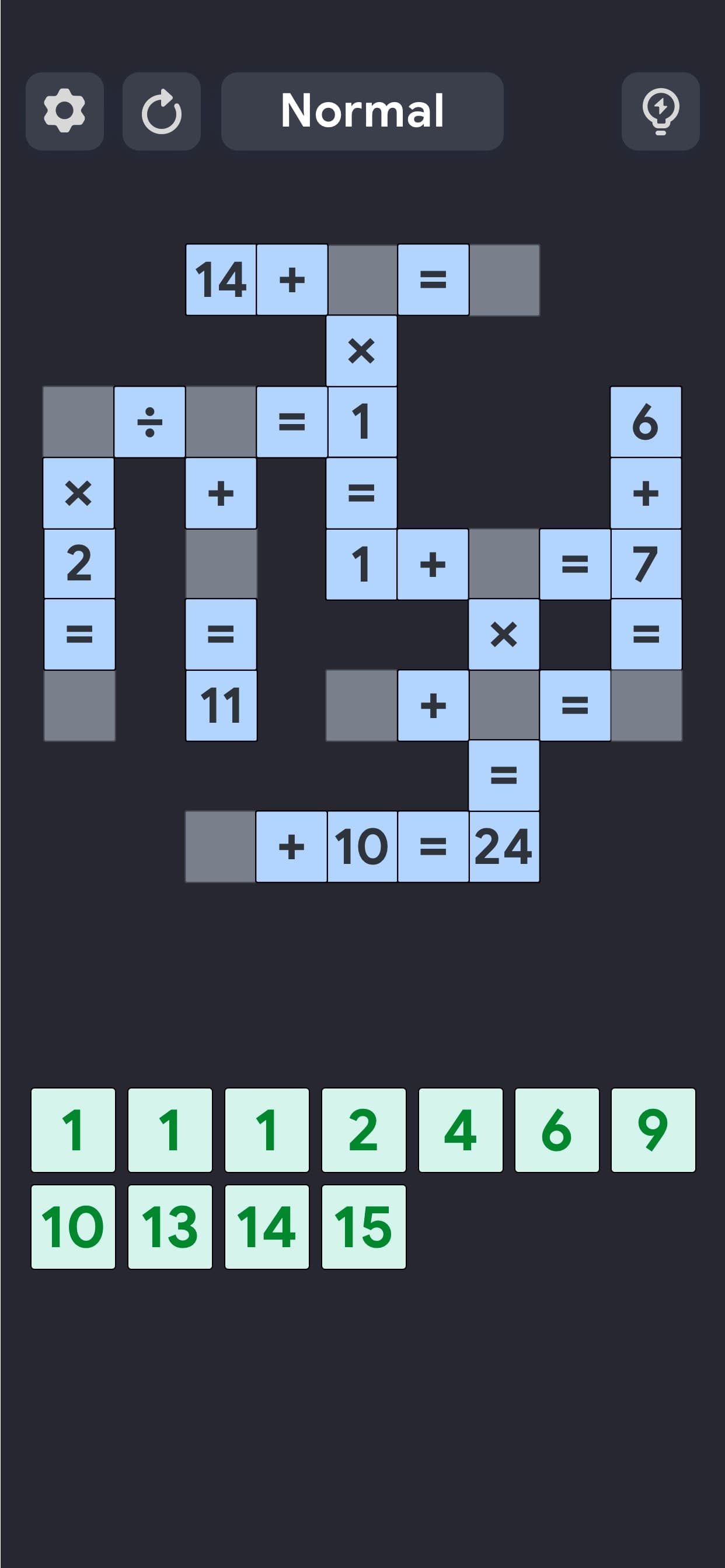 Crossmath Games - Math Puzzle screenshot 1 - screenshot