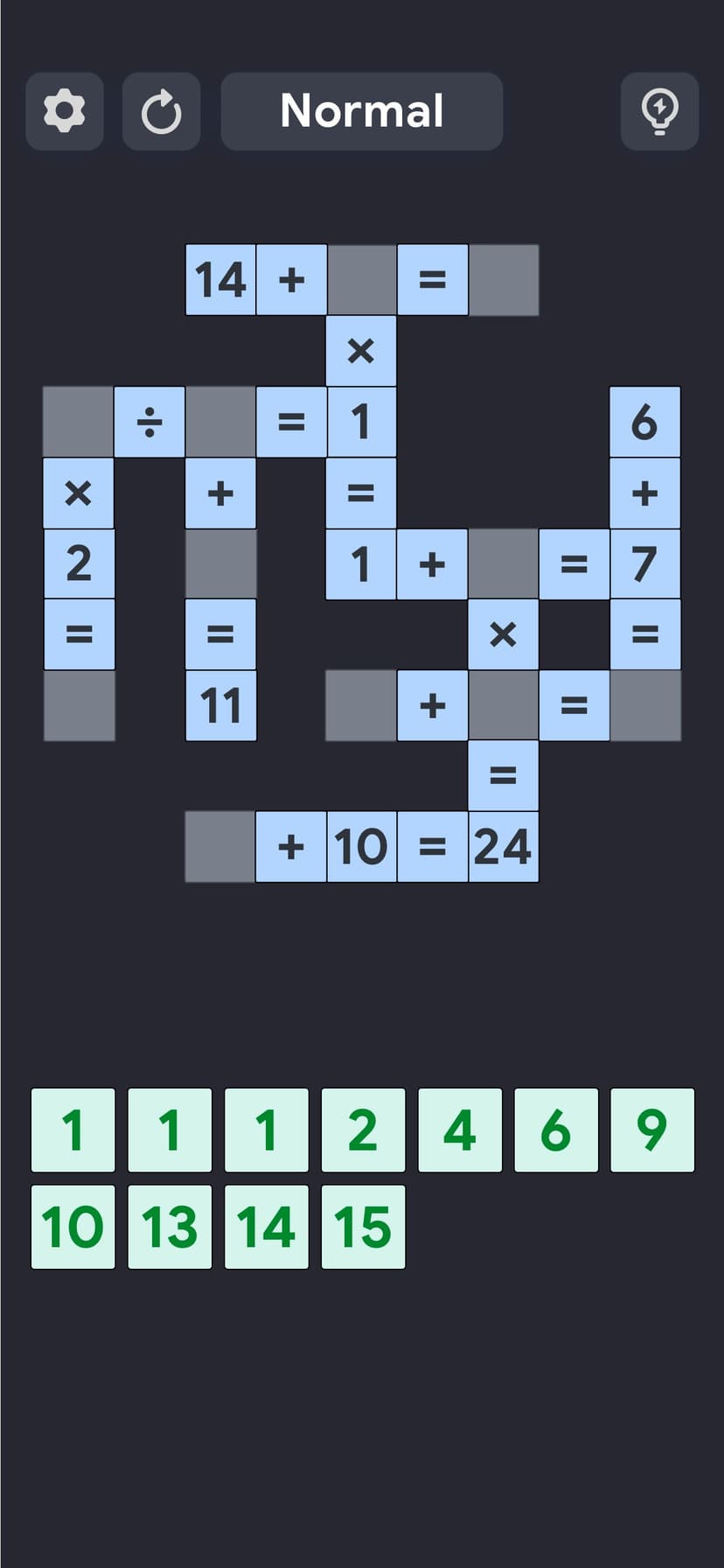 Crossmath Games - Math Puzzle screenshot 1 - screenshot
