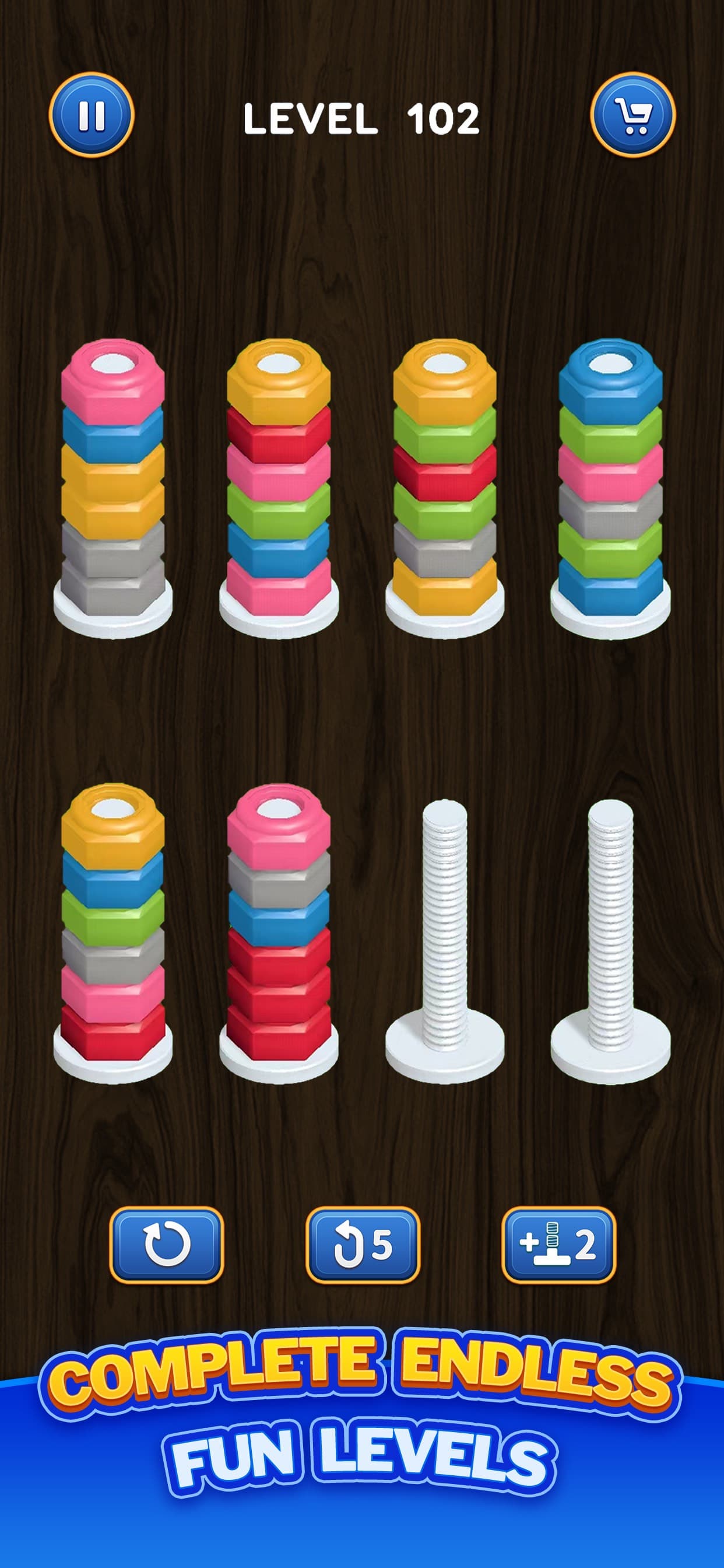 Nut Sort: Color Puzzle Games screenshot 2 - screenshot