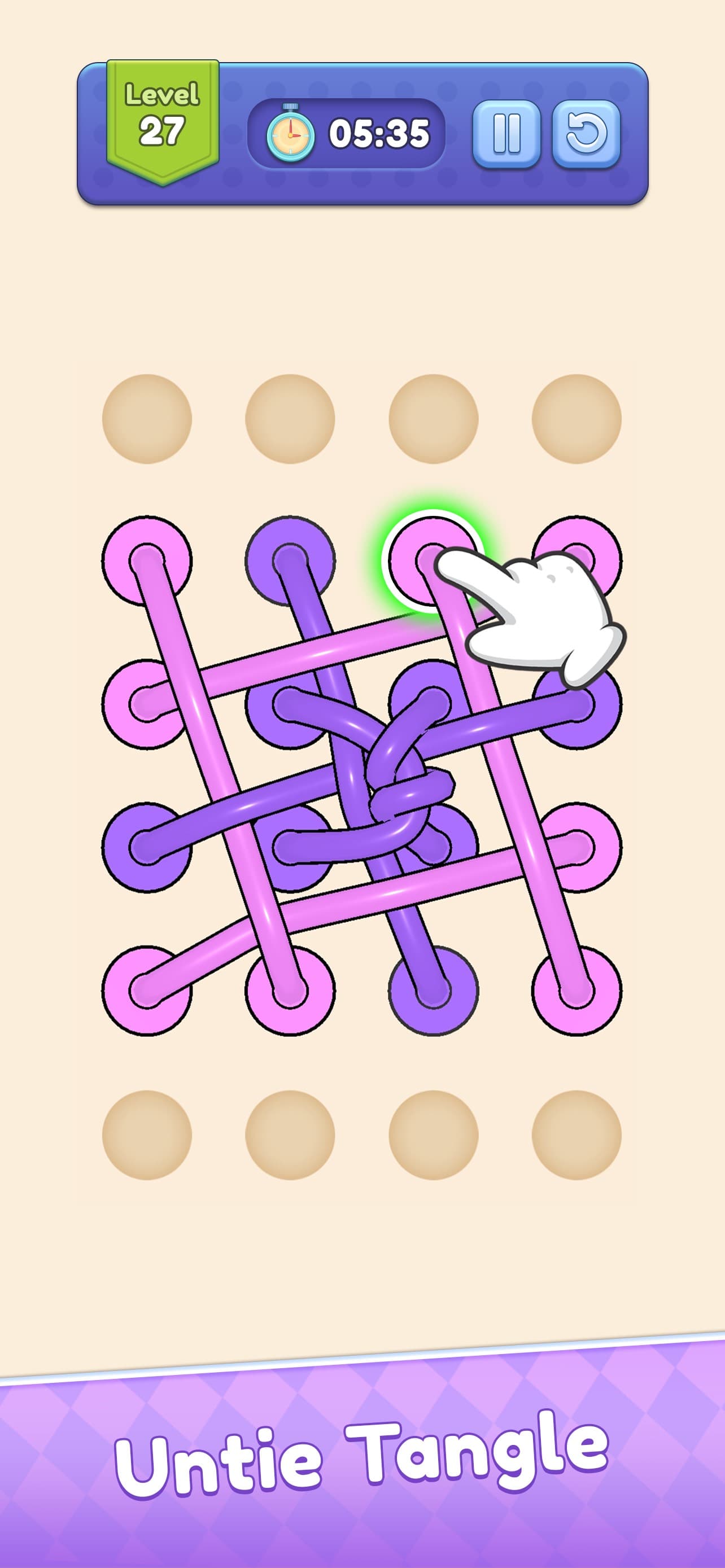 Tangle Out: Rope Puzzle screenshot 1 - screenshot