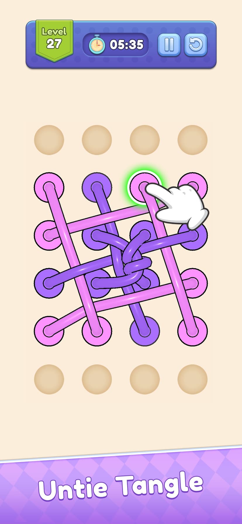 Tangle Out: Rope Puzzle screenshot 1 - screenshot