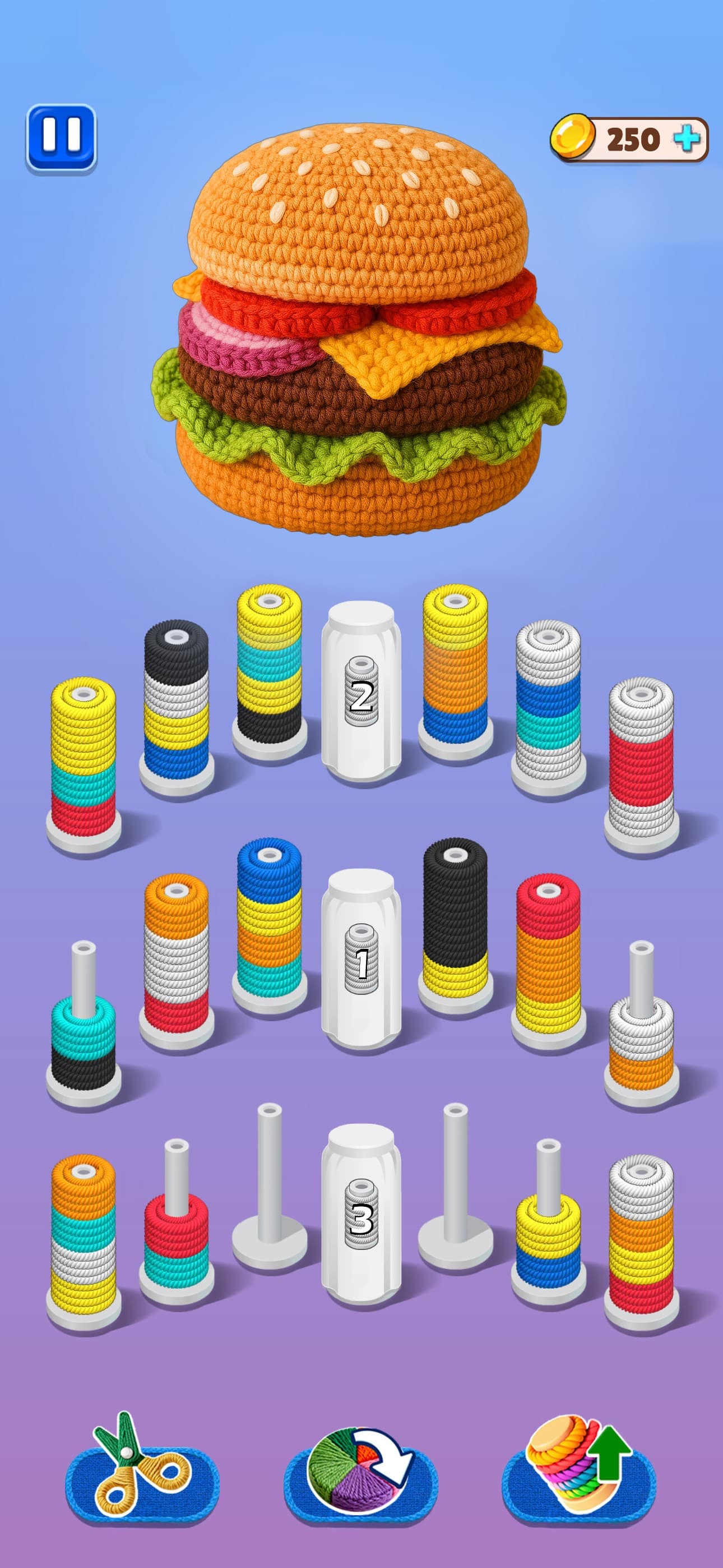 Yarn Away - Color Wool Puzzle screenshot 1 - screenshot
