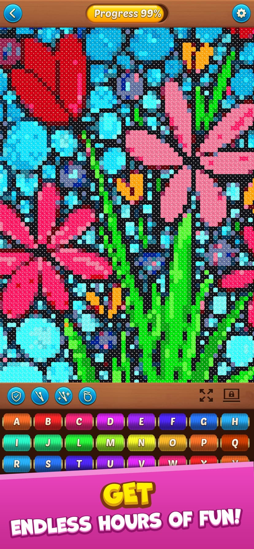 Cross Stitch: Coloring Art screenshot 1 - screenshot