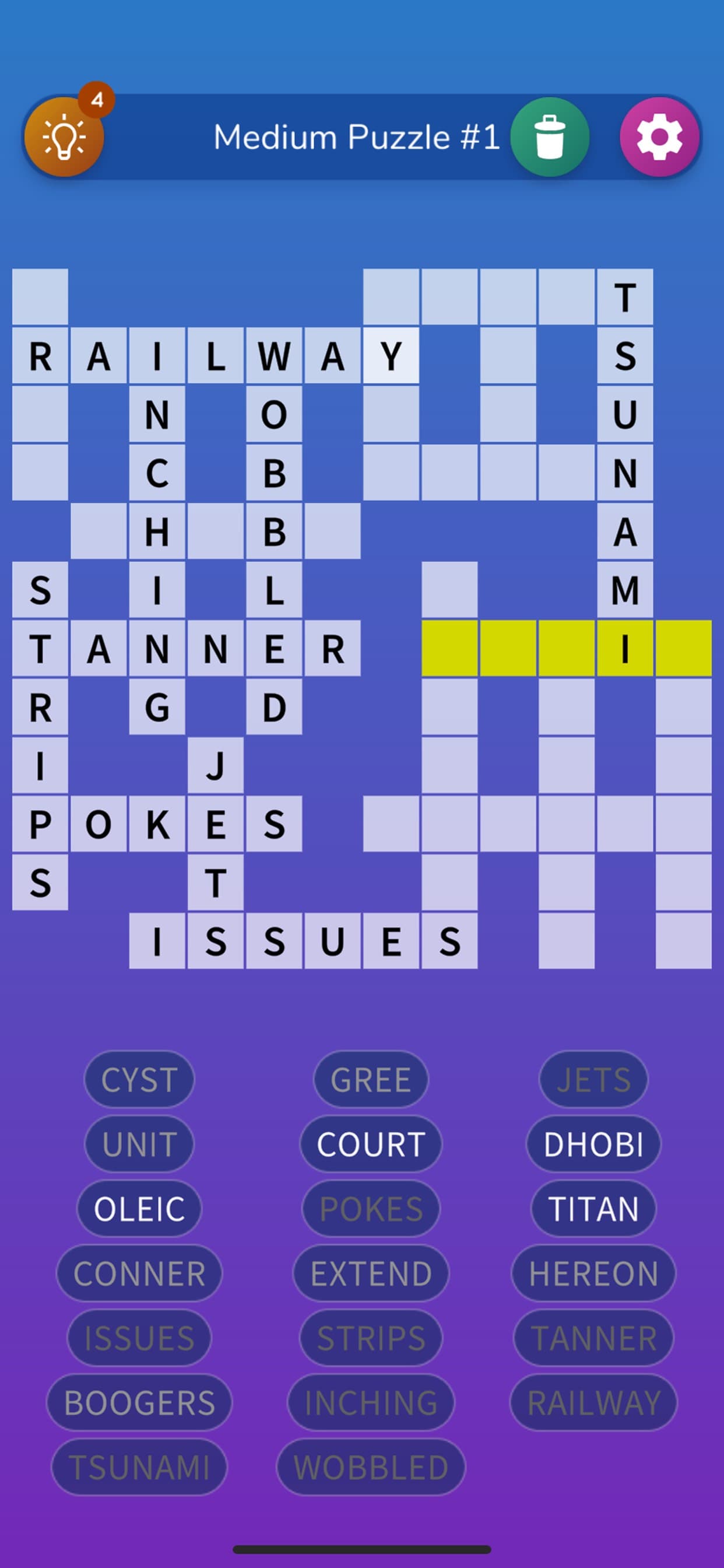 Fill-In Crosswords screenshot 2 - screenshot