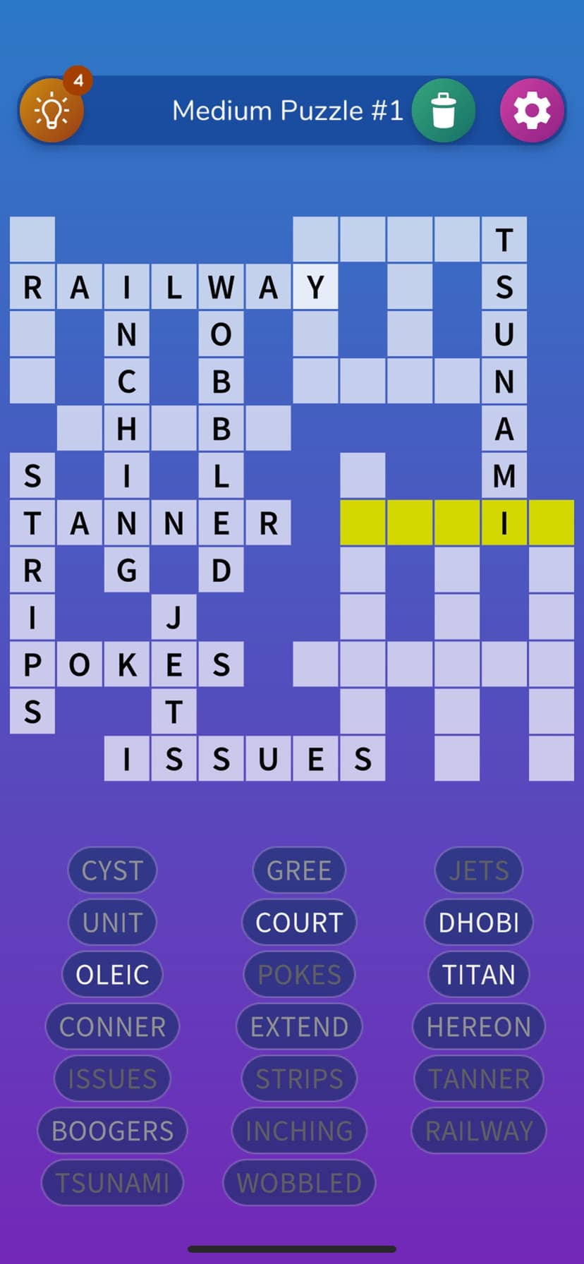 Fill-In Crosswords screenshot 2 - screenshot