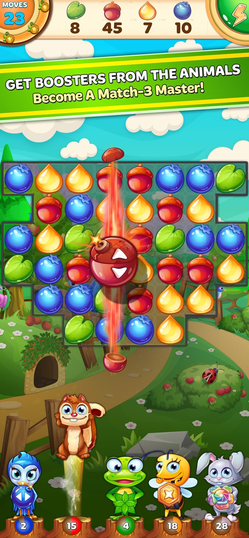 Forest Rescue: Match 3 Puzzle screenshot 1 - screenshot