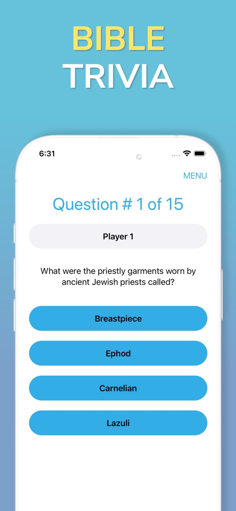 Bible Trivia - Christian Games screenshot 1 - screenshot