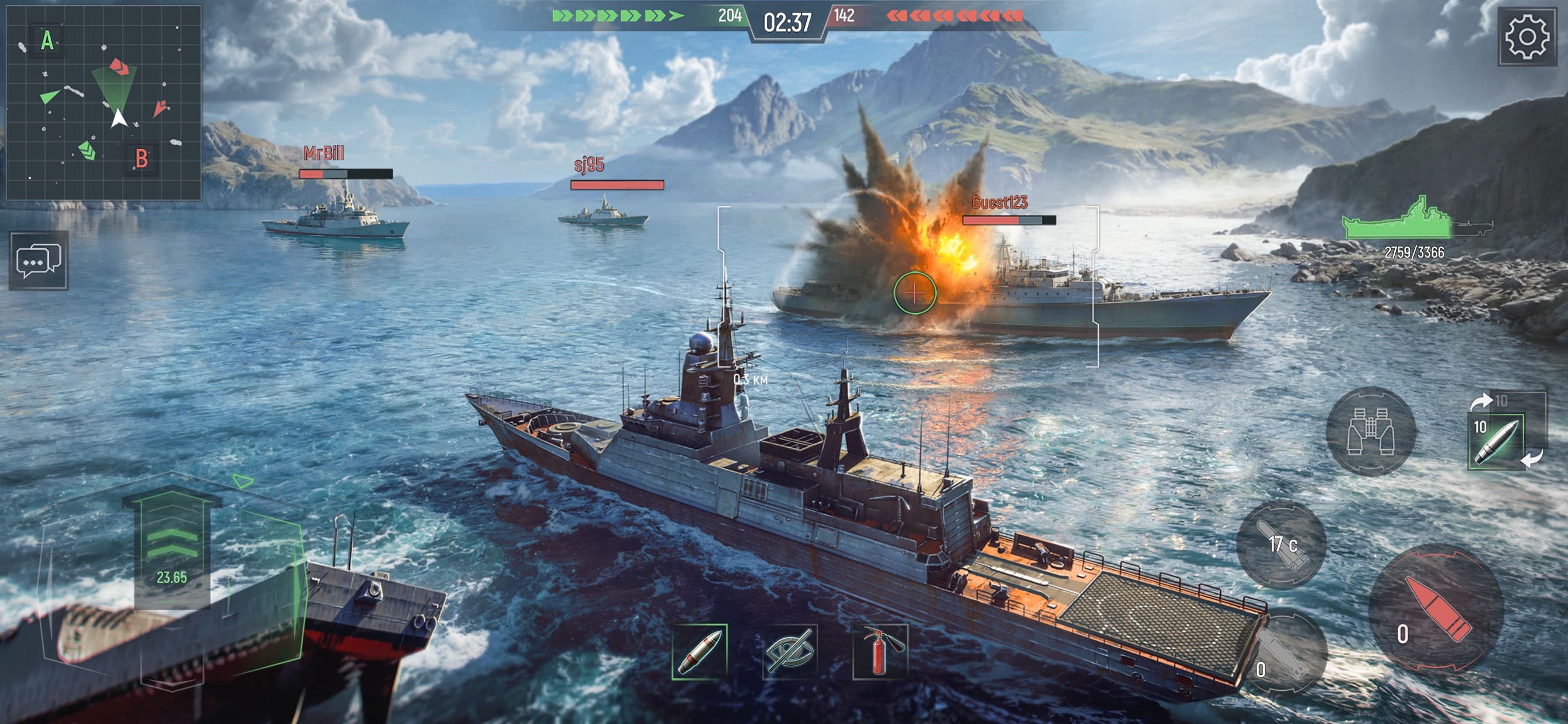Force of Warships: Battle Ship screenshot 1 - screenshot