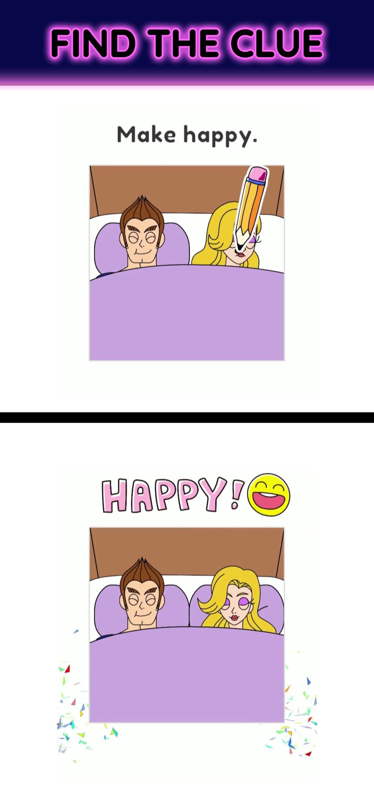 Draw Happy Baby : Puzzle Game screenshot 1 - screenshot