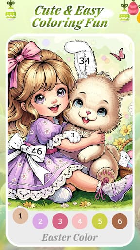 Easter Color by Number Games screenshot 3 - screenshot