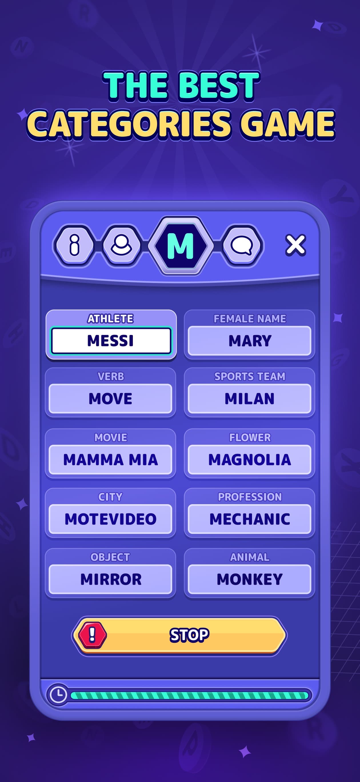StopotS - The Categories Game screenshot 1 - screenshot