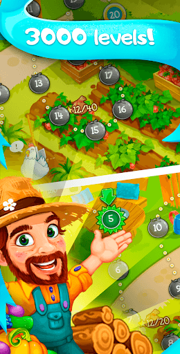 Funny Farm match 3 Puzzle game screenshot 2 - screenshot