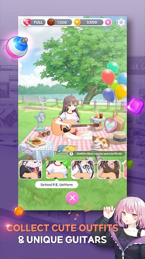 Guitar Girl Match 3 screenshot 3 - screenshot