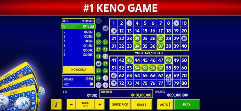 Vegas Keno by Pokerist screenshot 1 - screenshot