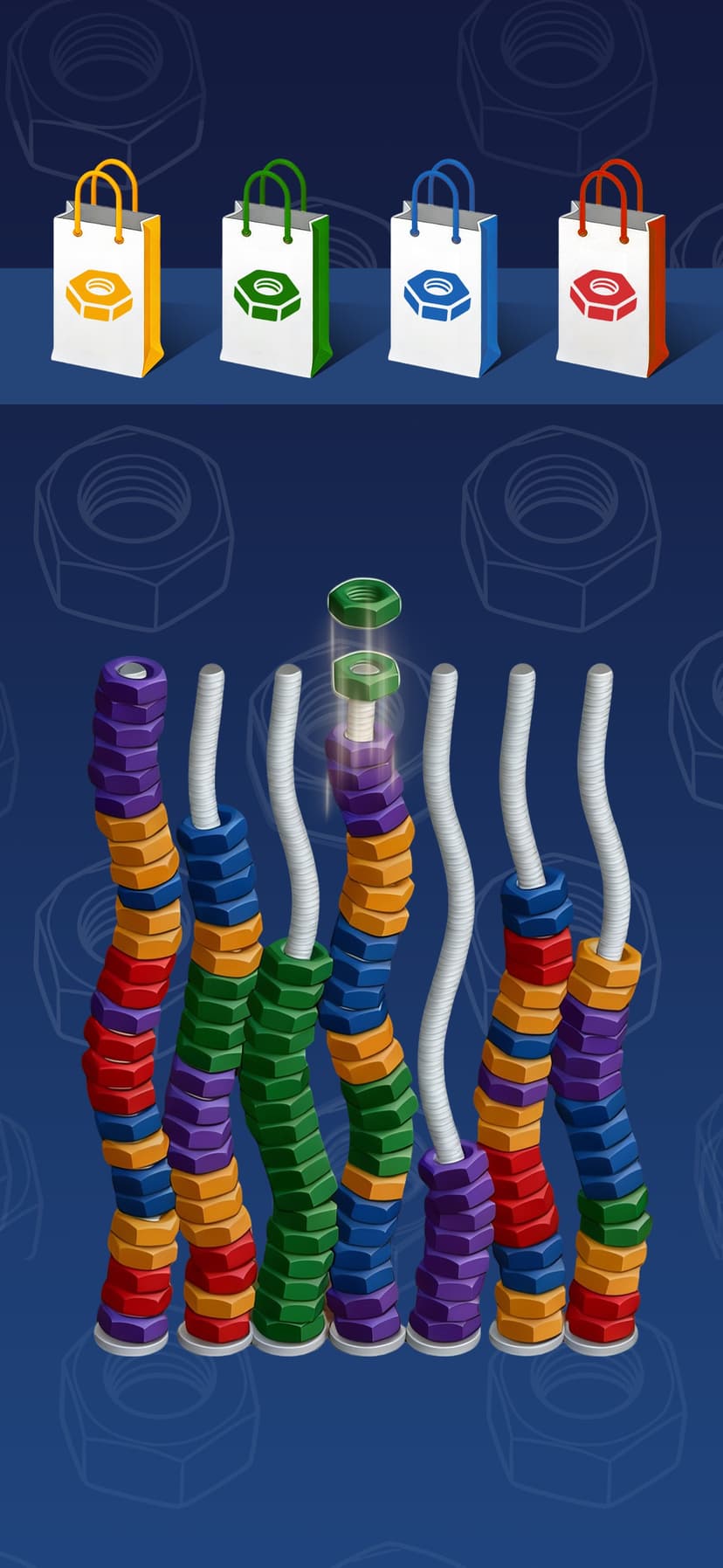 3D Nuts Sort screenshot 4 - screenshot