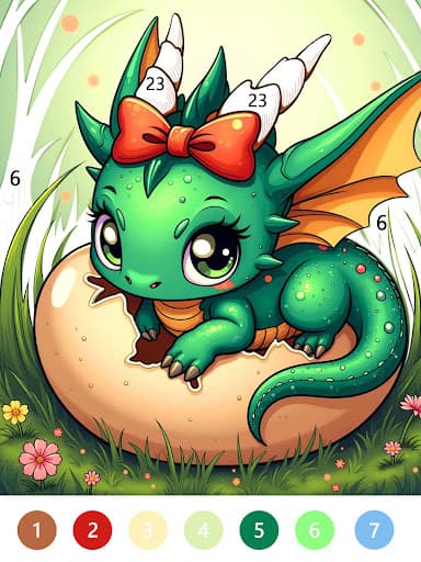 Fairytale Color by number game screenshot 15 - screenshot