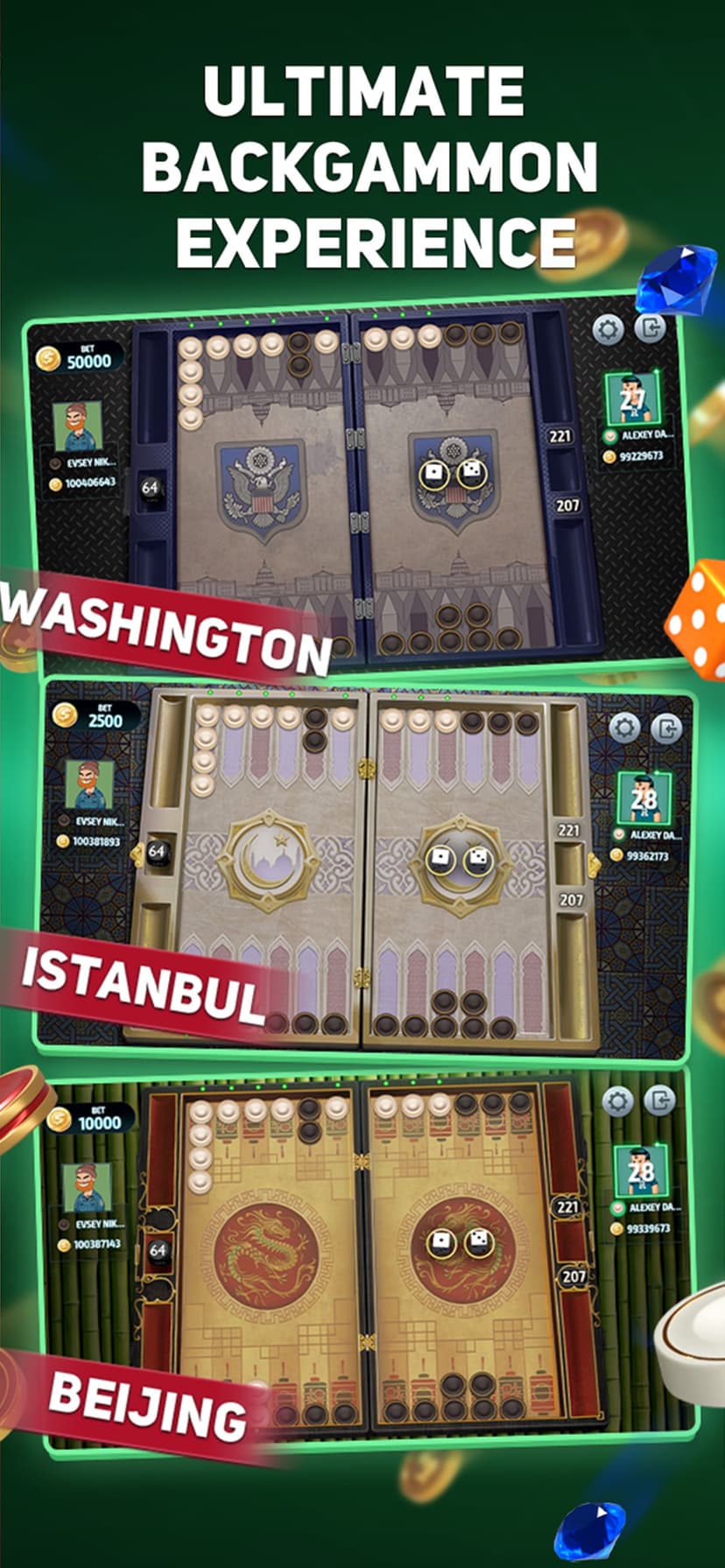 Backgammon Tournament online screenshot 2 - screenshot