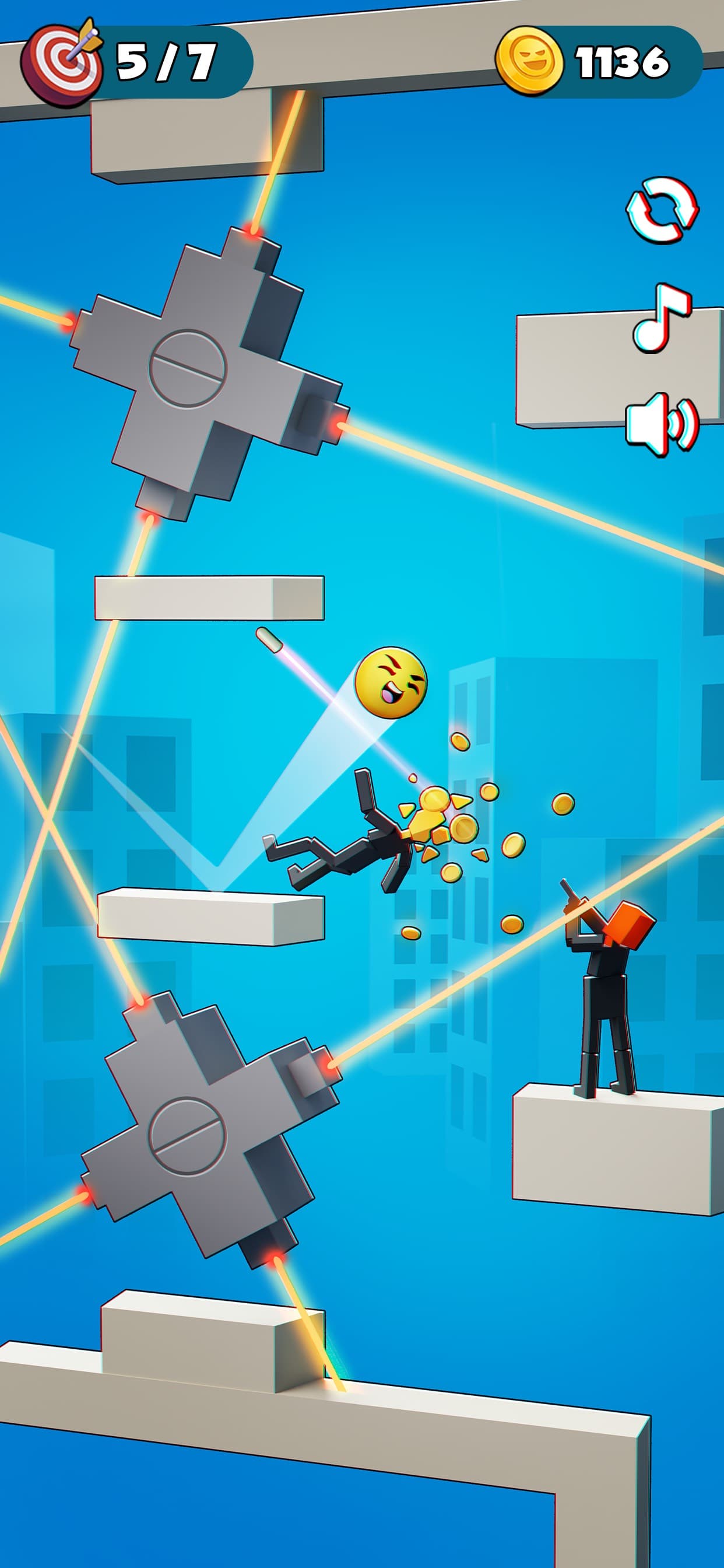 Bullet Smile: Ragdoll Puzzles screenshot 2 - screenshot