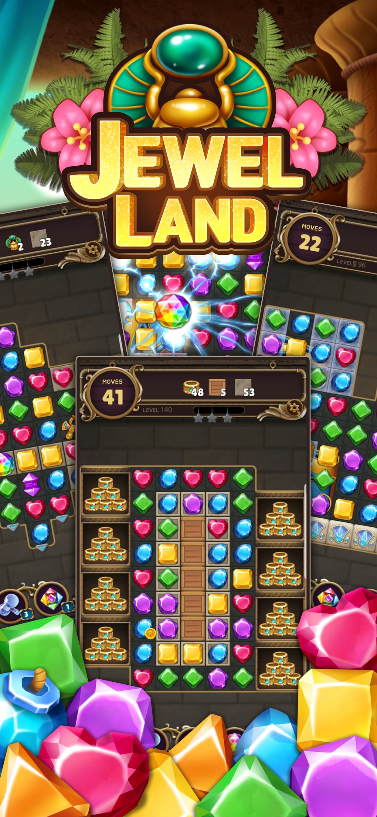 Jewel Land : Match 3 Puzzle screenshot 1 - screenshot