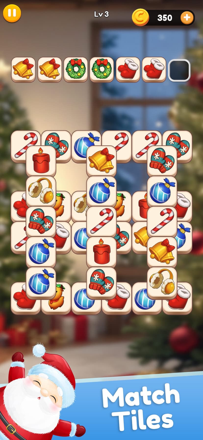 Christmas Mahjong Match Game screenshot 1 - screenshot
