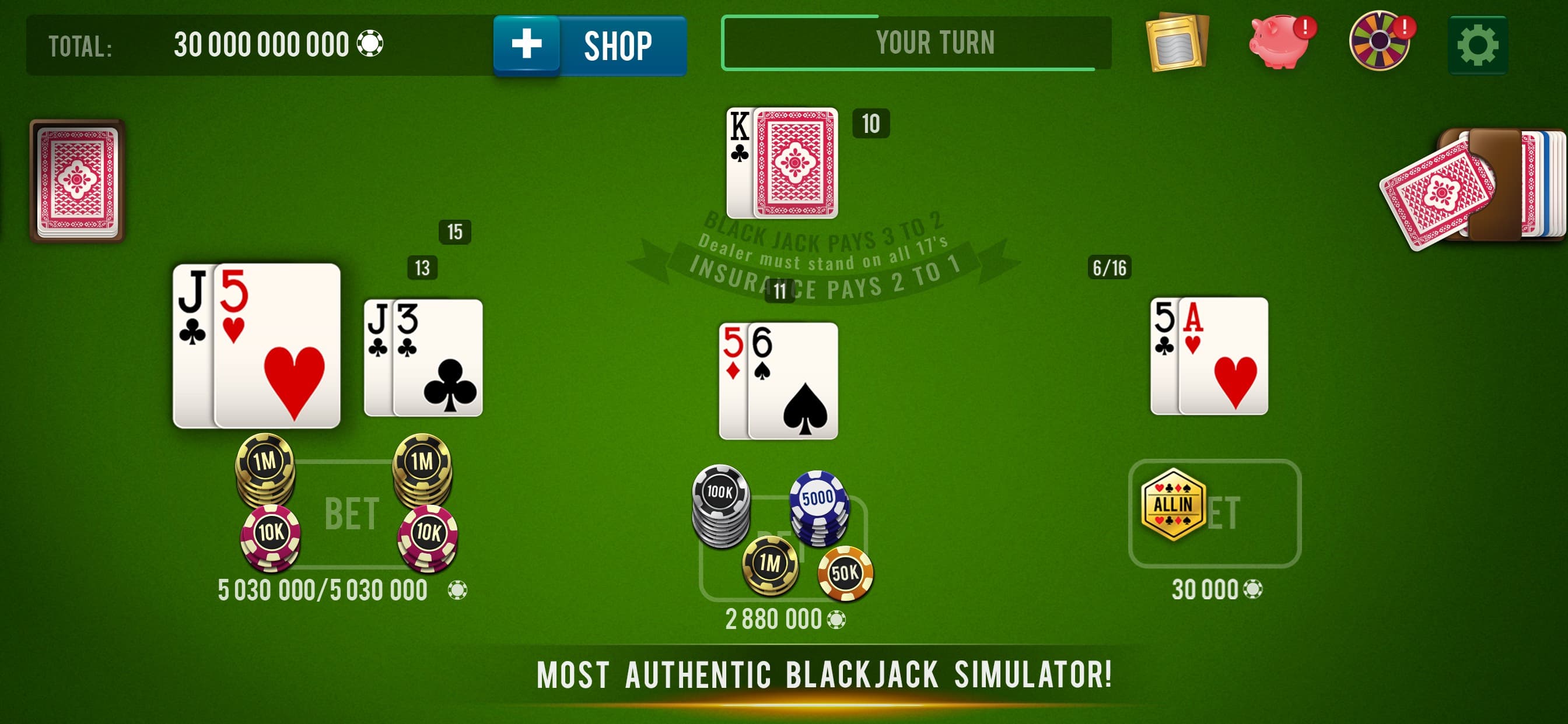 BLACKJACK 21 - Casino Vegas screenshot 3 - screenshot