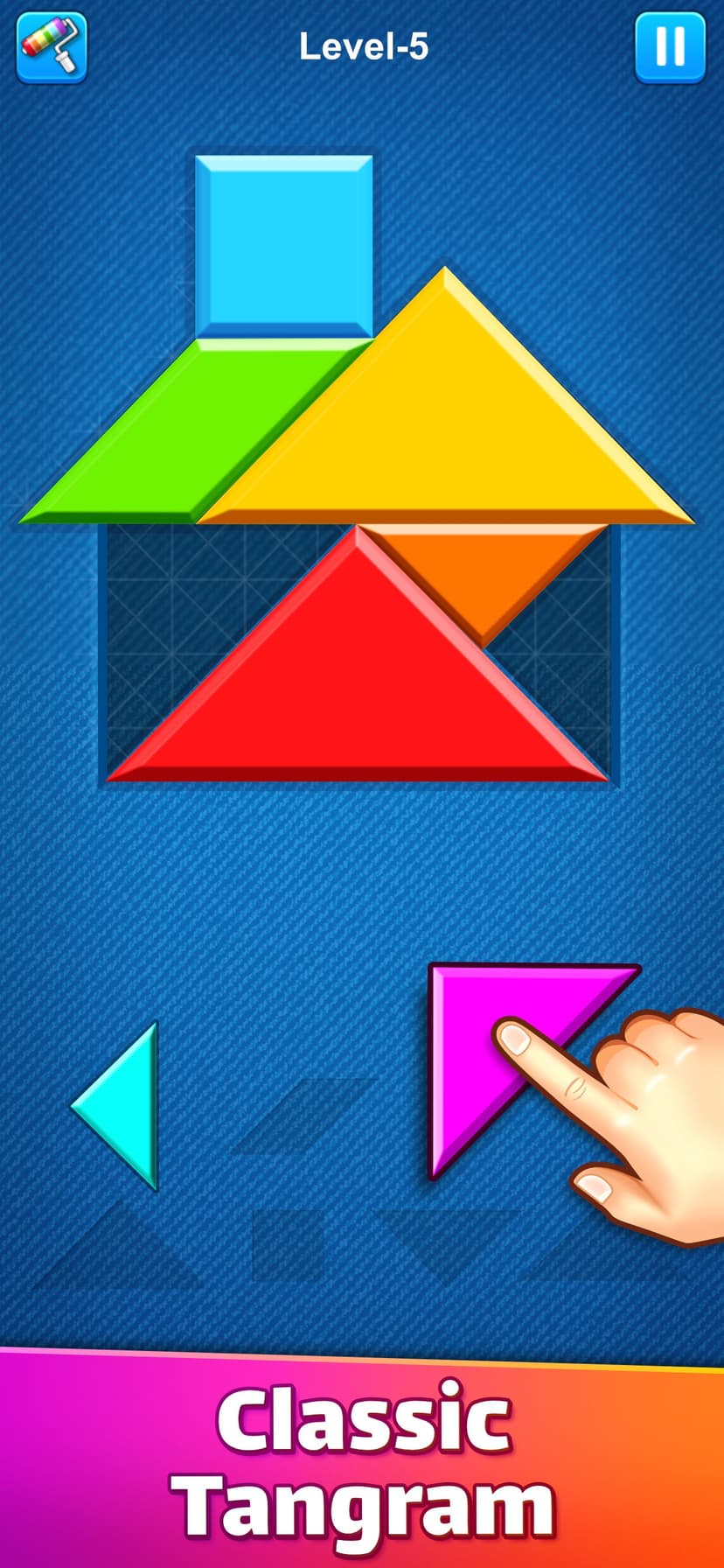 Tangram Puzzle: Polygrams Game screenshot 1 - screenshot