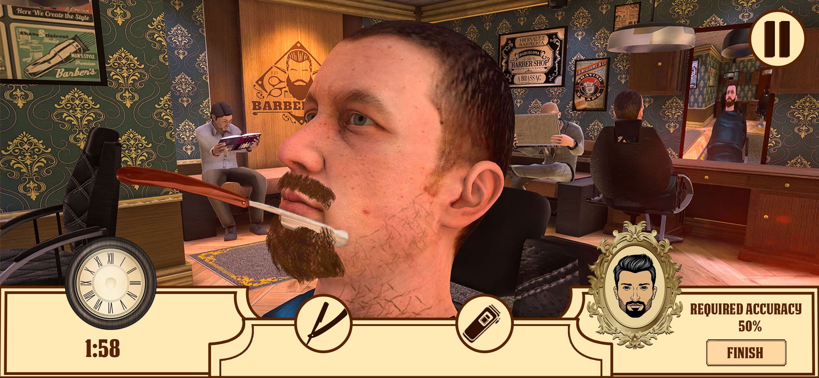 Barber Shop Hair Saloon Sim 3D screenshot 4 - screenshot