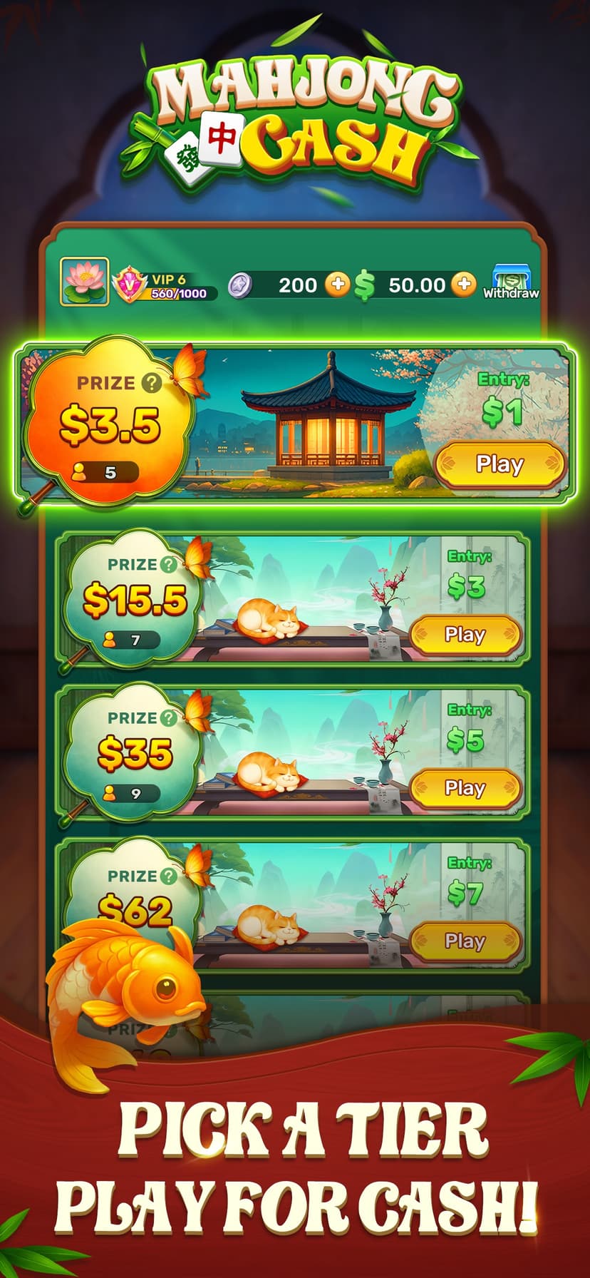Mahjong Cash screenshot 1 - screenshot