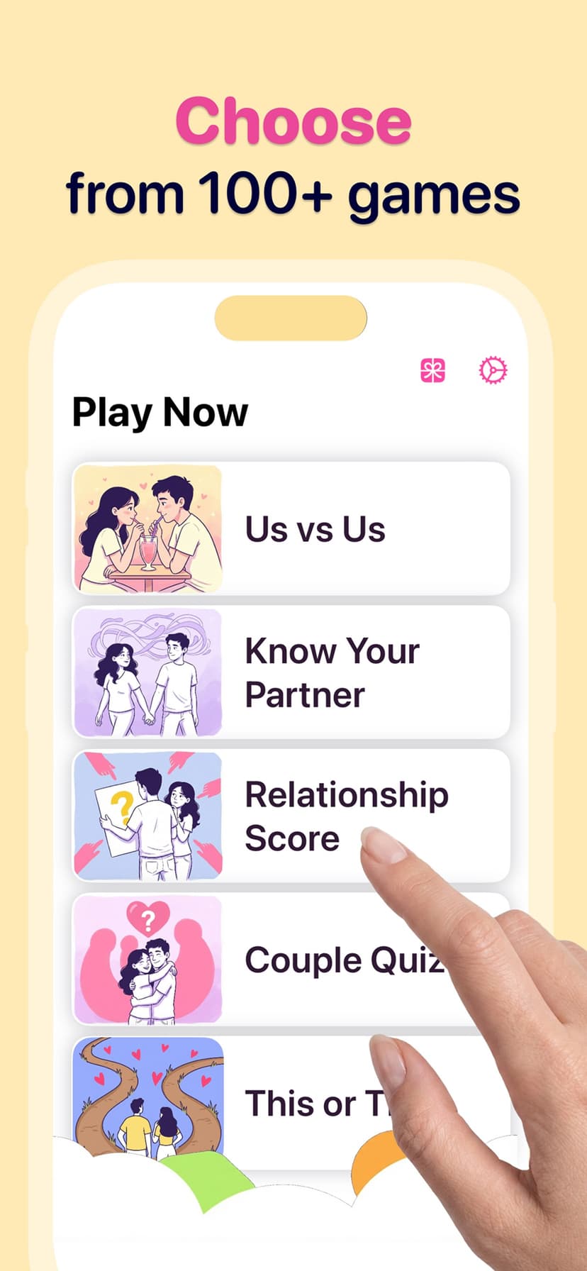 Couple Games: 99+ Couples Game screenshot 1 - screenshot