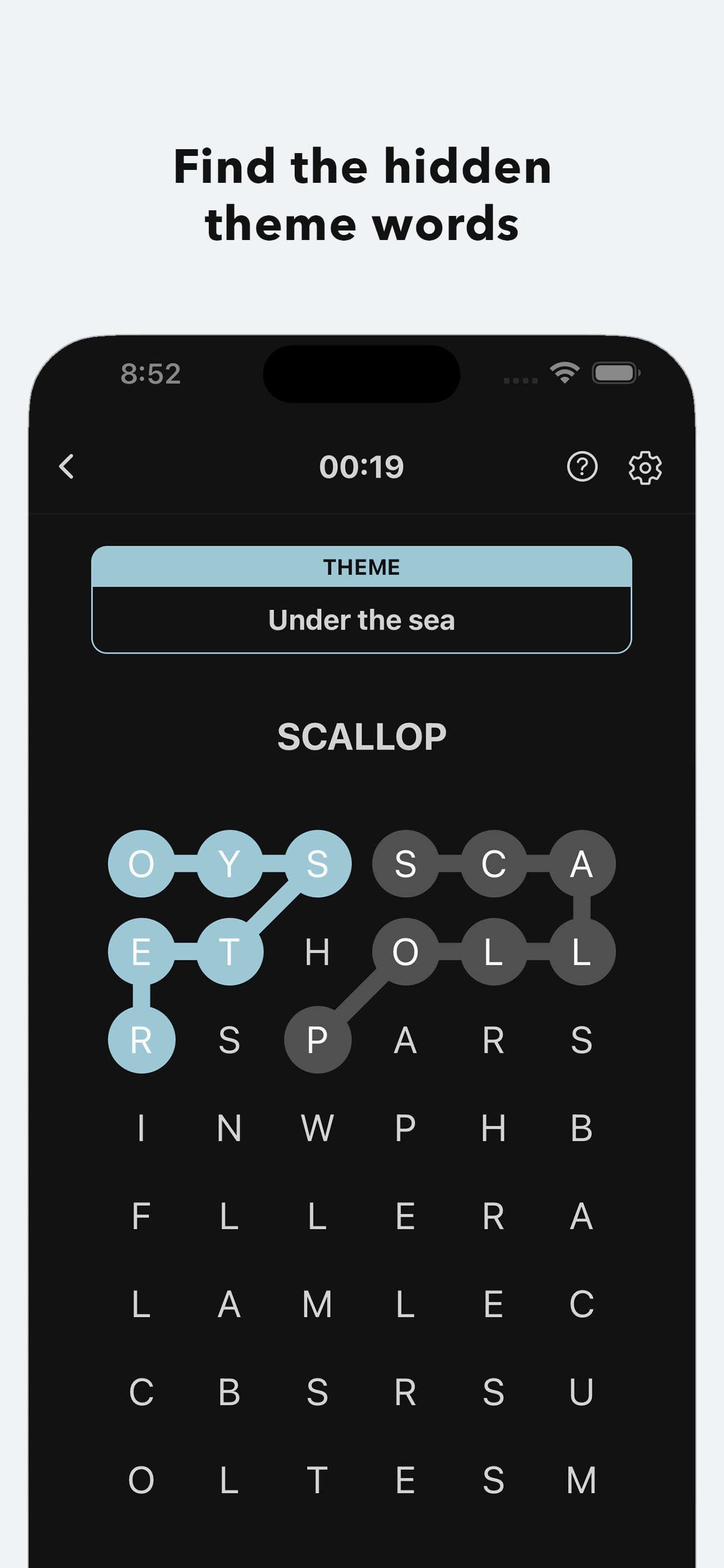 Strings - Word Search screenshot 1 - screenshot