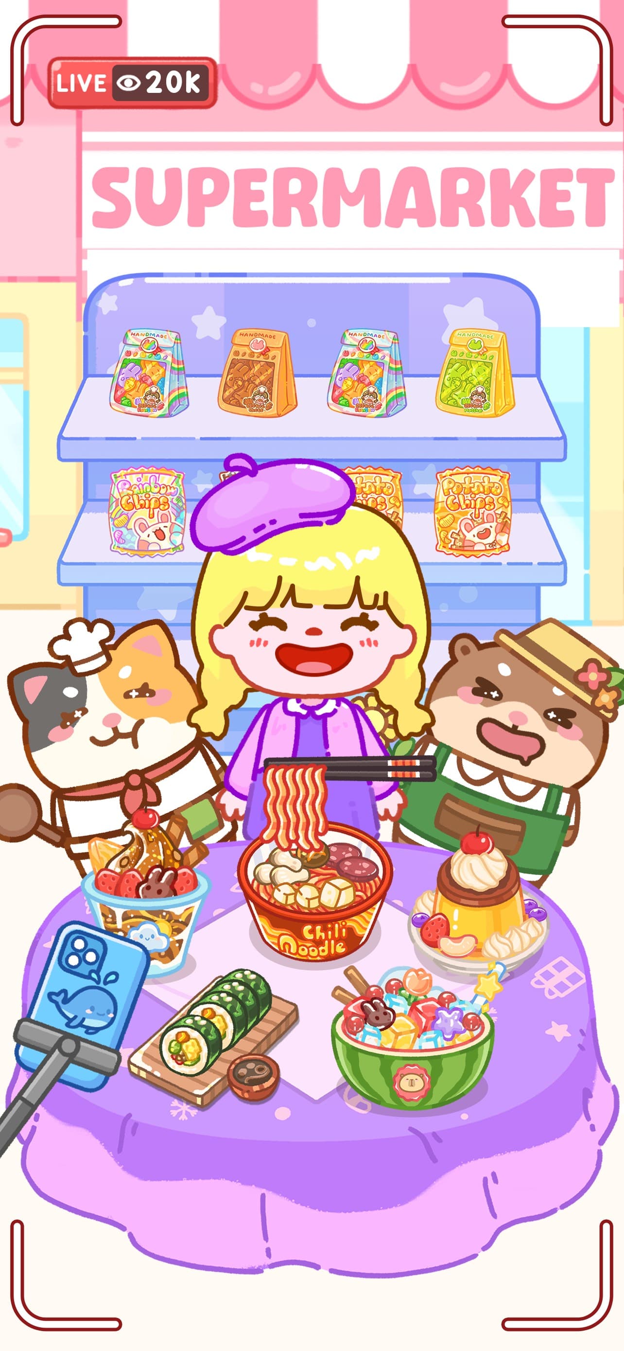Mukbang ASMR Livestream Party screenshot 5 - screenshot