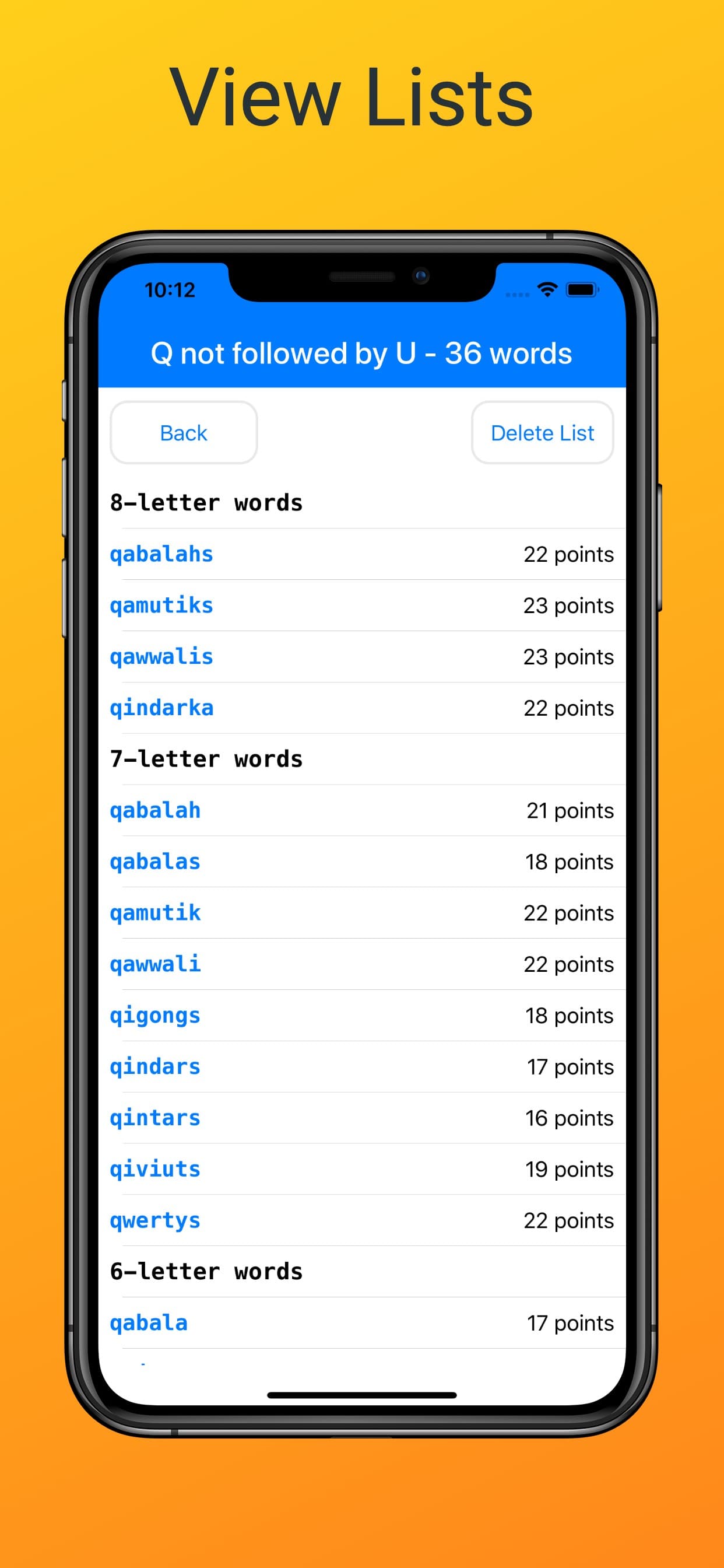 Word Checker (for Scrabble) screenshot 4 - screenshot