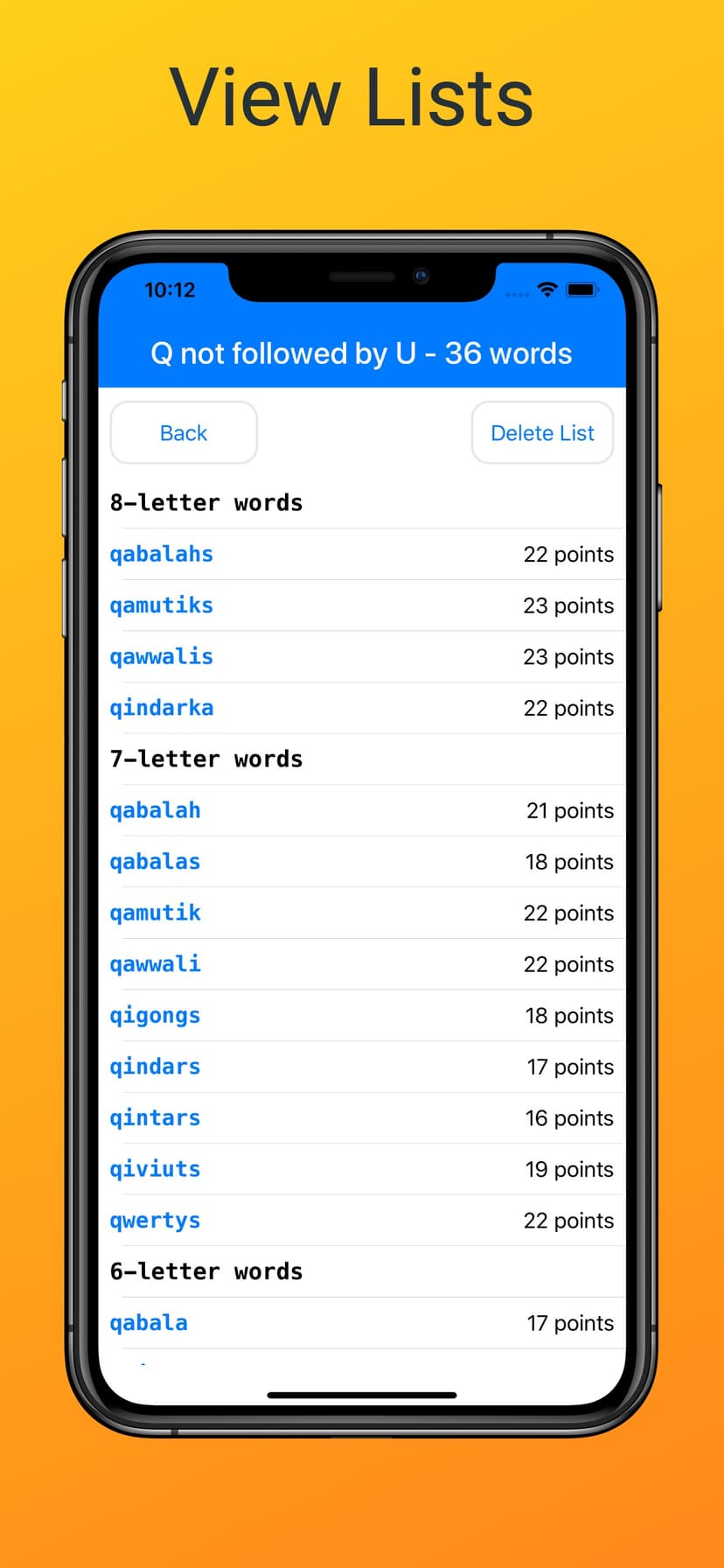 Word Checker (for Scrabble) screenshot 4 - screenshot