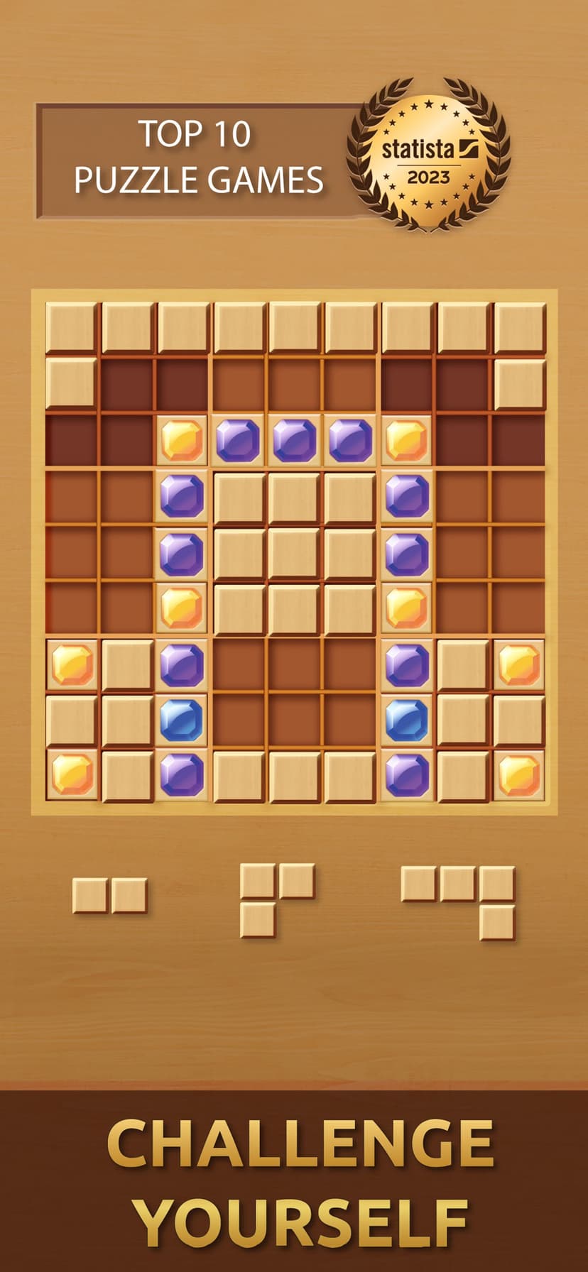 Gemdoku: Wood Block Puzzle screenshot 1 - screenshot