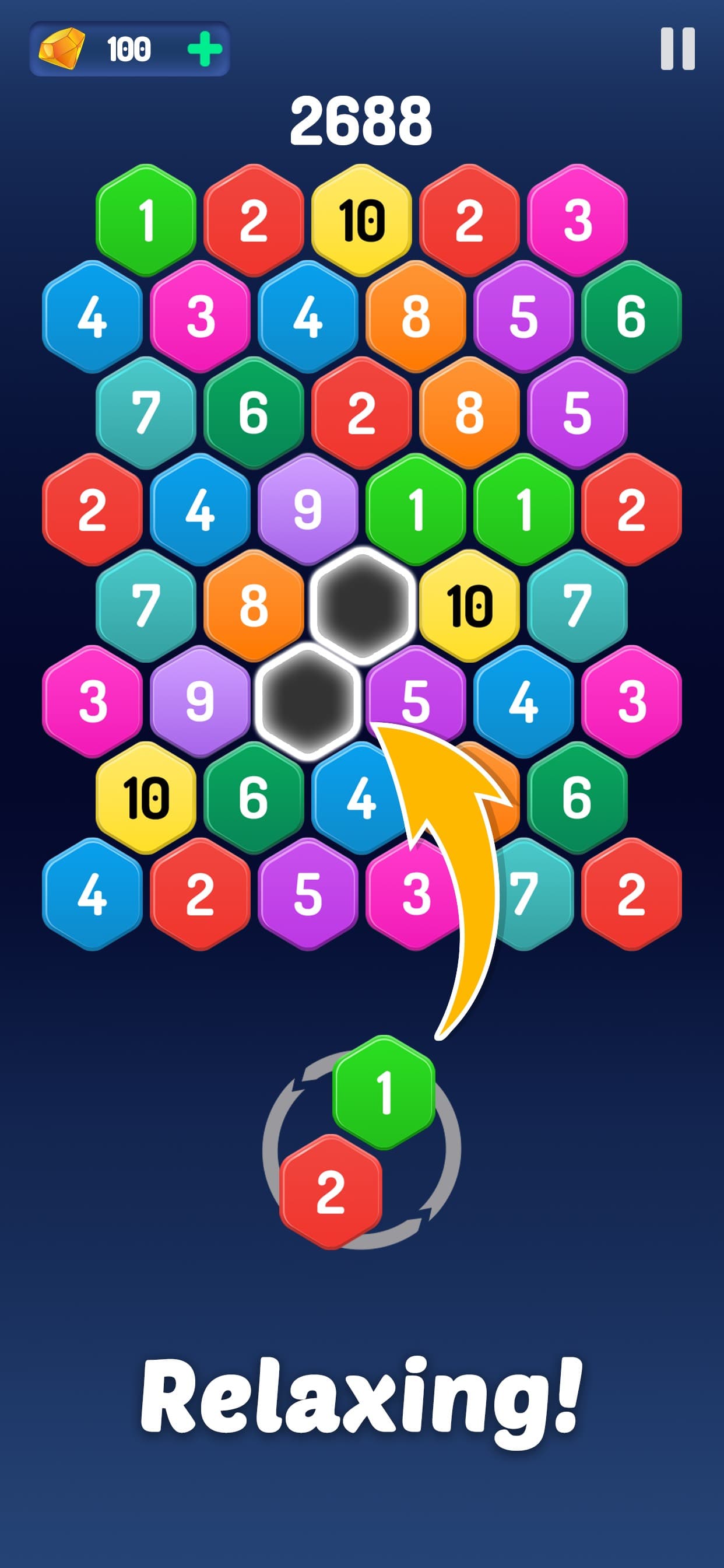 Merge Hexa™ Number Puzzle Game screenshot 1 - screenshot