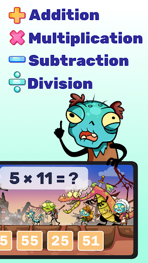 Math games: Zombie Invasion screenshot 3 - screenshot