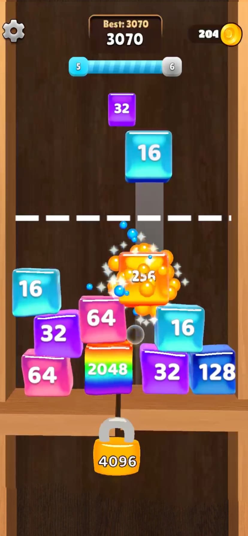 Jelly Cubes 2048: Puzzle Game screenshot 3 - screenshot