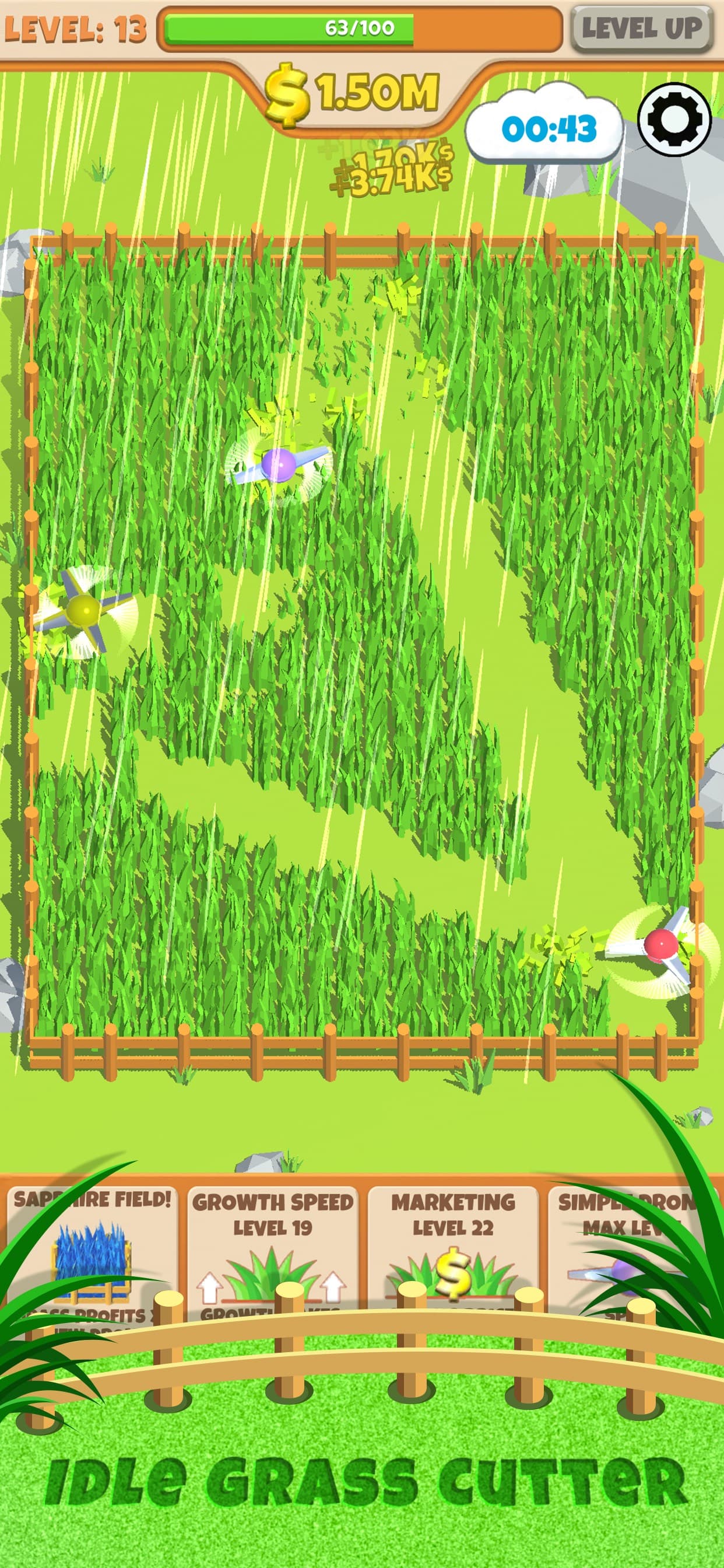 Idle Grass Cutter screenshot 1 - screenshot