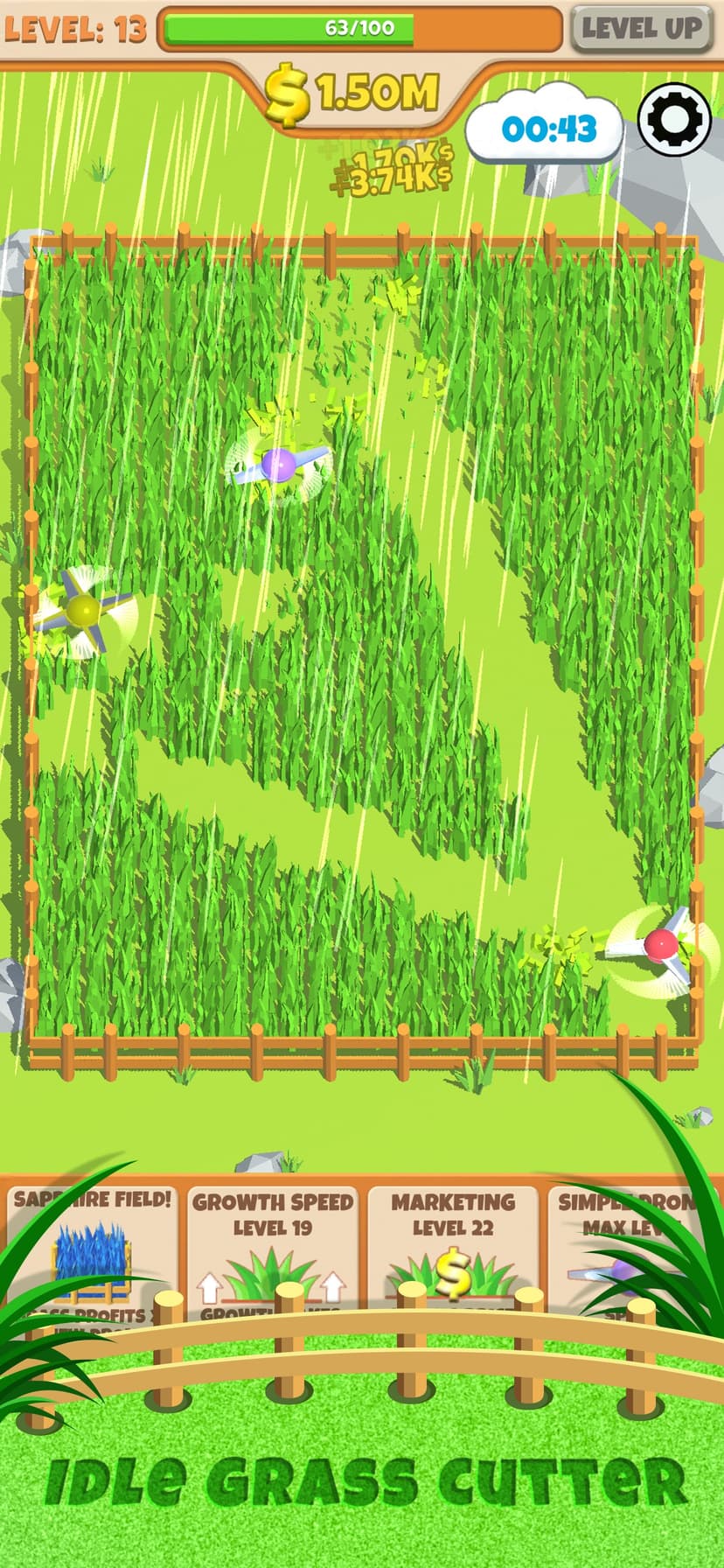 Idle Grass Cutter screenshot 1 - screenshot