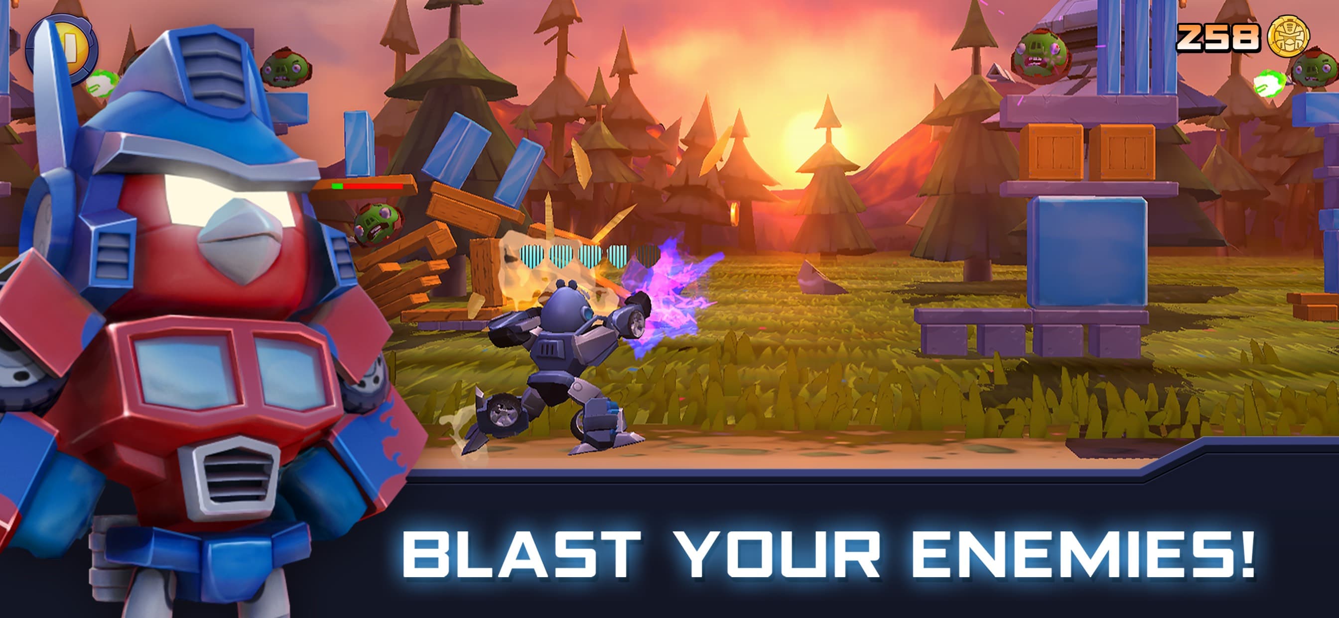Angry Birds Transformers screenshot 1 - screenshot