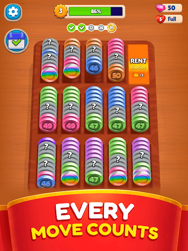 Pocket Sort: Coin Merge Puzzle screenshot 9 - screenshot
