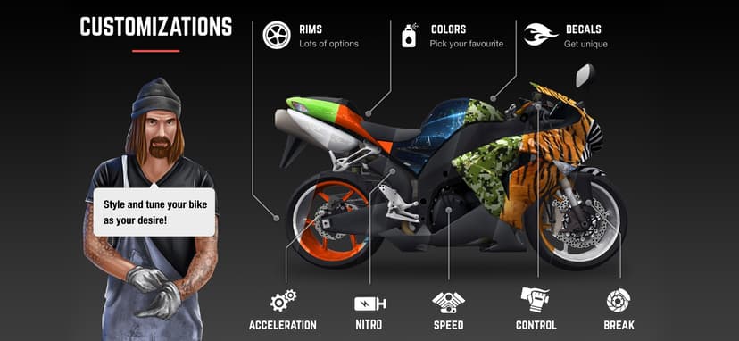 Racing Fever: Moto screenshot 2 - screenshot