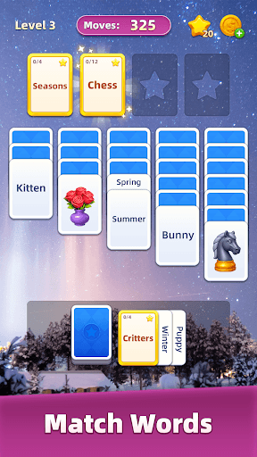Word MindSort: Solitaire screenshot 1 - screenshot